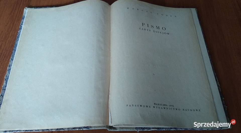 Pismo zarys dziejów Marcel Cohen pomorskie Gdańsk