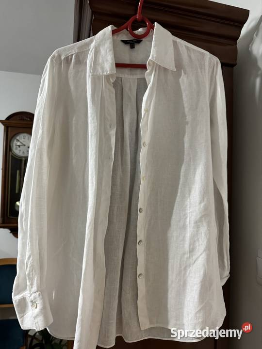 Koszula damska XS biała Massimo Dutti len 100 śląskie Częstochowa