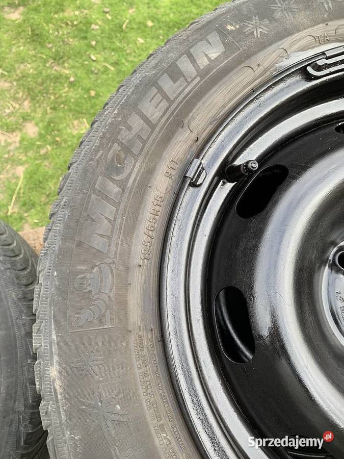 Koła z oponami zimowymi Michelin rozmiar 15 świętokrzyskie Gieraszowice sprzedam