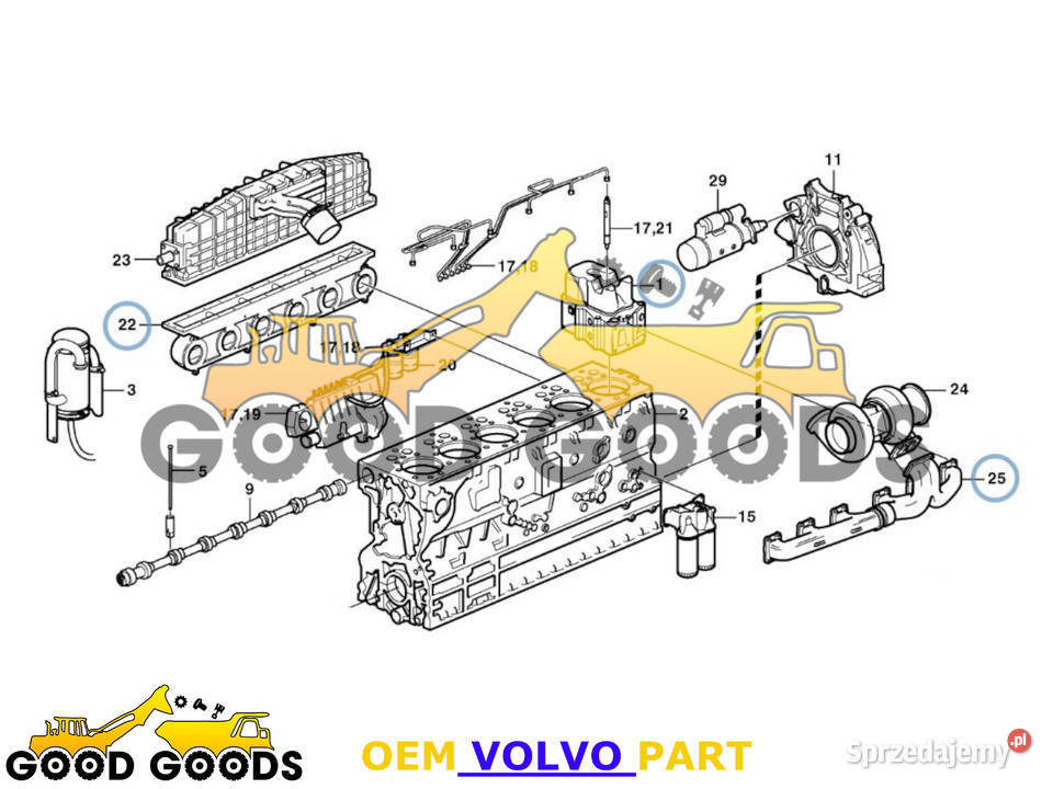 VOLVO USZCZELKI GÓRY TAMD162 276924 876839 Władysławów