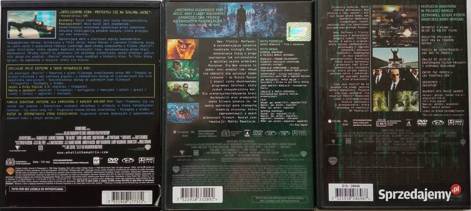 Matrix 13 5DVD Keanu Reeves Hugo Weaving Łódź