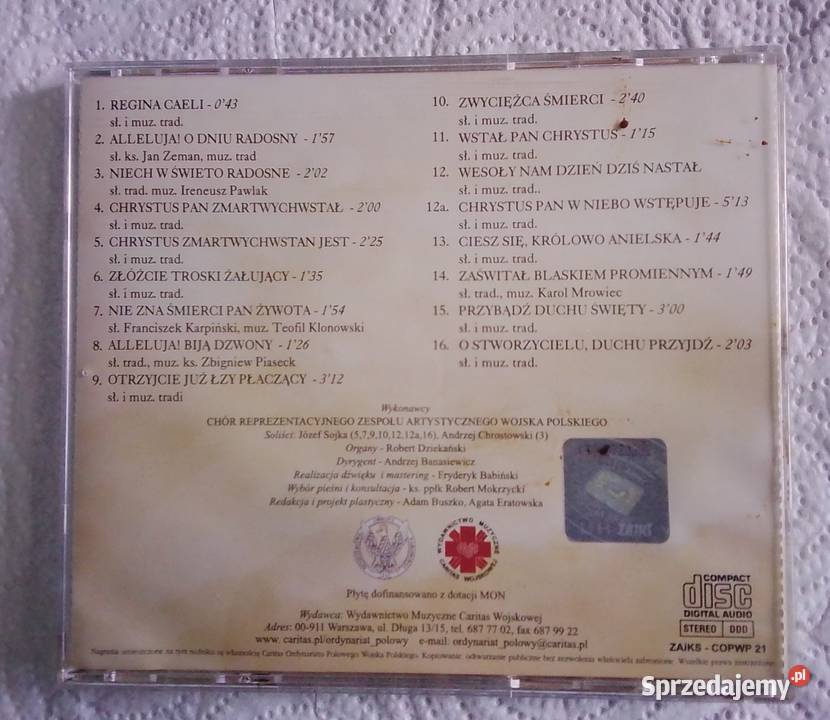 Pieśni Wielkanocne płyta cd Gdynia