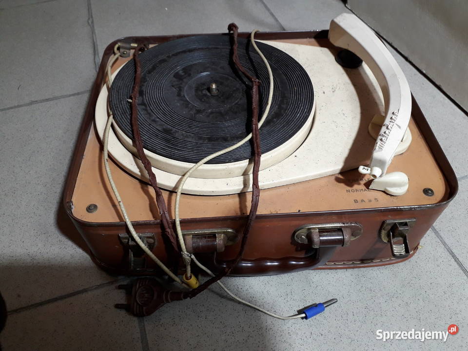 Gramofon retro Melodyne w skórzanej obudowie Warszawa