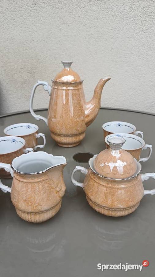 Zestaw serwis kawowy herbaciany porcelany świętokrzyskie Pińczów
