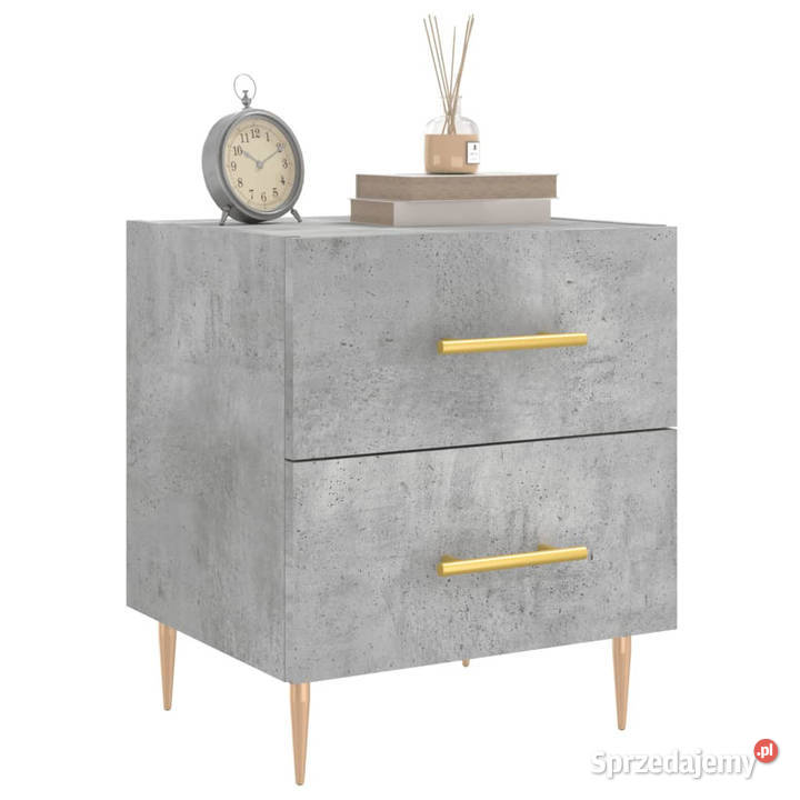 Szafki nocne 2 szarość betonu 40x35x475 WM827285 Warszawa