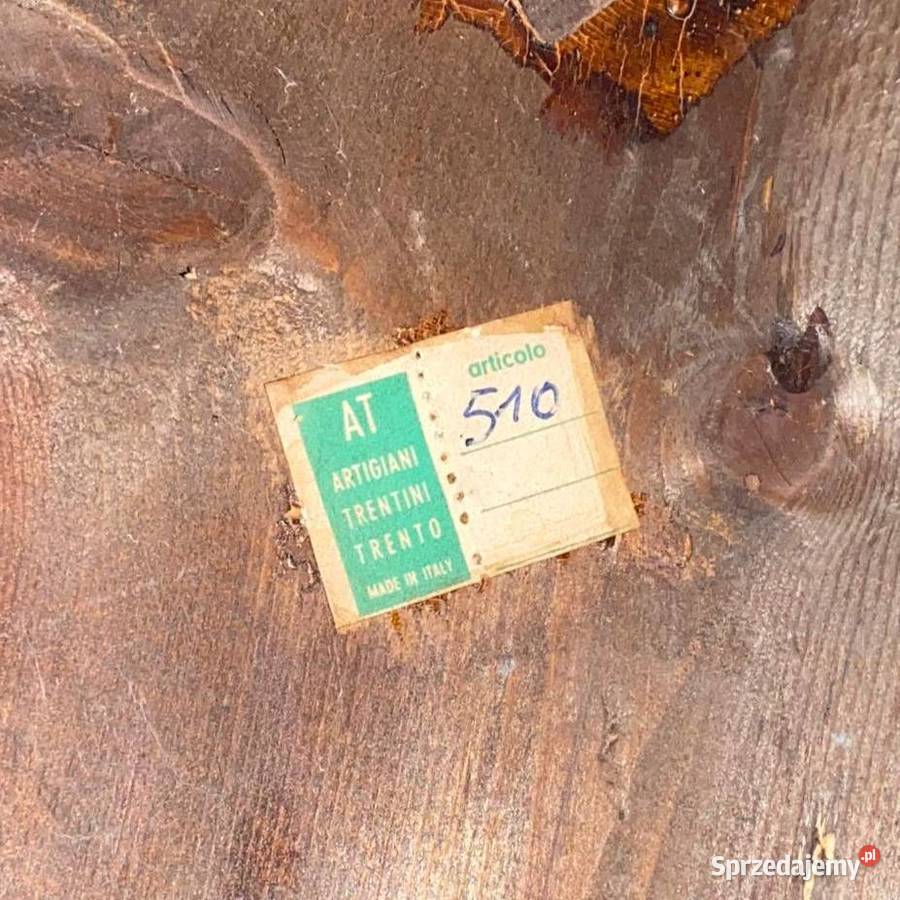 Stary włoski stylowy regał na giętych nogach Meble Gryfice