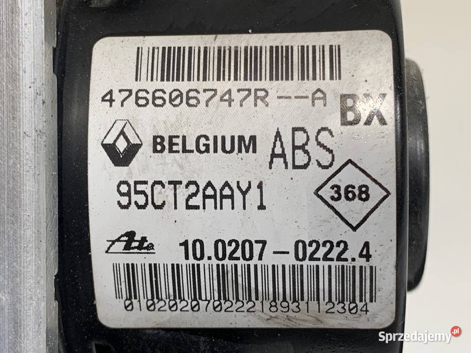 POMPA ABS RENAULT MEGANE III 476606747R 15 90 osobowe sprzedam