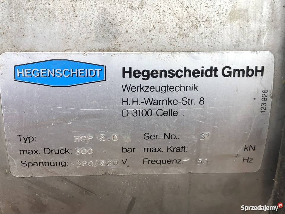 Pompa Do Paliw i Oleju Hegenscheidt HGP 20 Nowy Tomyśl