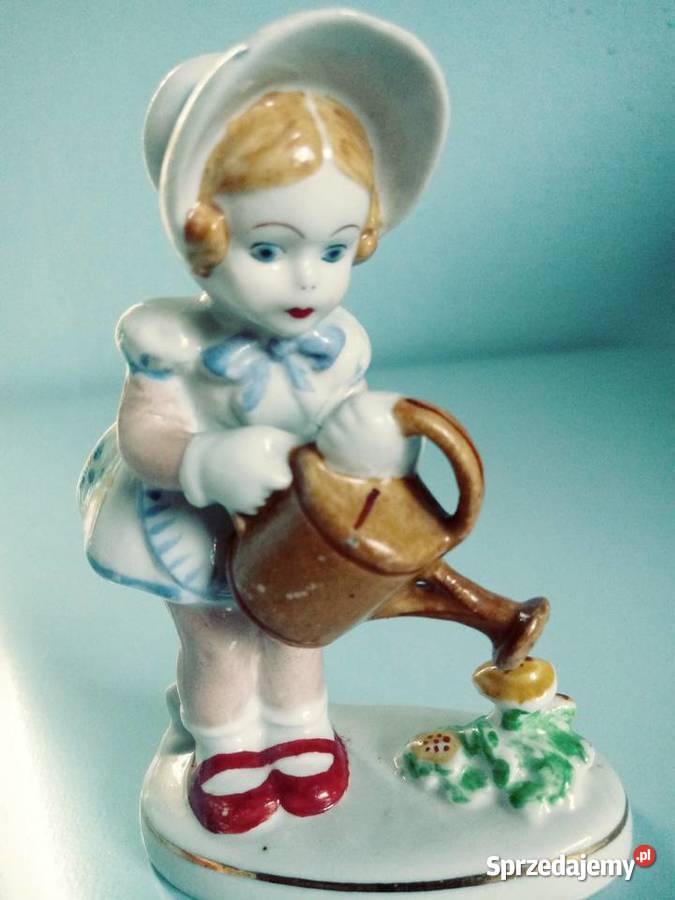 Steatyt Katowice dziewczynka z konewką sygn z łódzkie Łódź