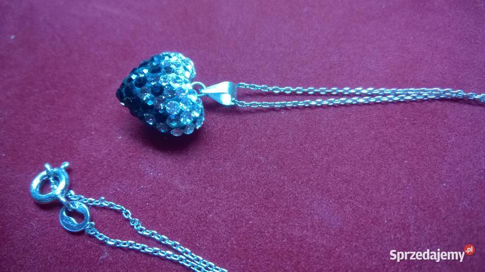 srebrny łańcuszek z wisiorkiem 0112 Warszawa sprzedam