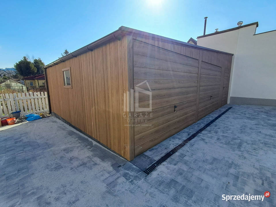 Garaż blaszany 8x6m 2x brama okno drzwi 377zł/m2 Drawsko Pomorskie
