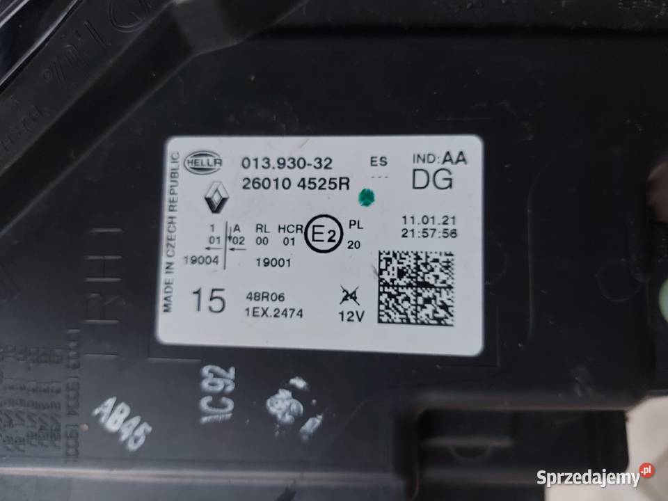 RENAULT Captur 2 Megane 4 lift lampy przód full Dzierżoniów