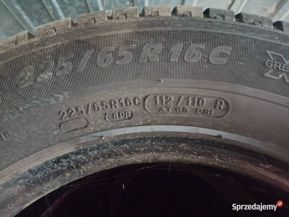 Komplet opon Michelin 225 65 16 Bełdów sprzedam