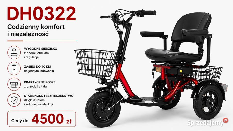 Skuter elektryczny wózek seniora i nie Sport i Wypoczynek Wołomin