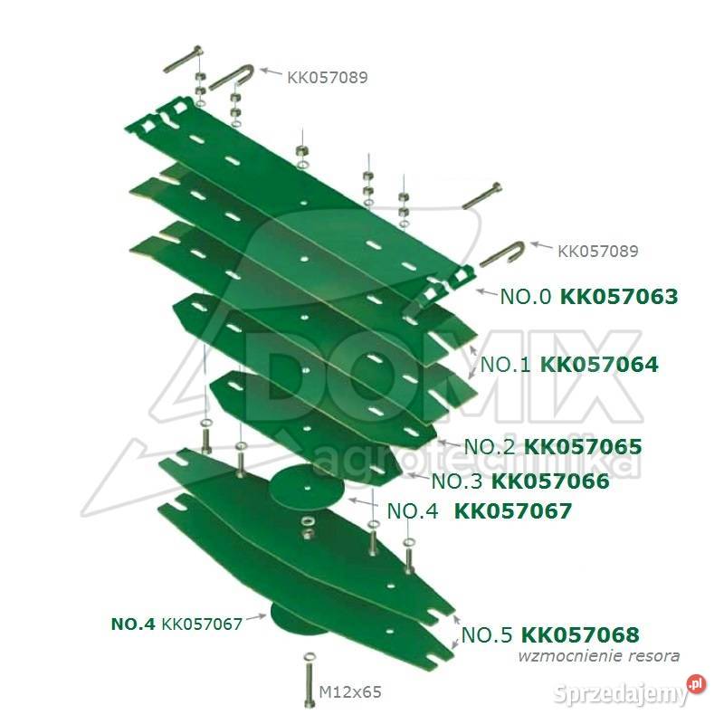 Pióro resoru główne 057063B Kverneland Bellota Do maszyn uprawowych wielkopolskie