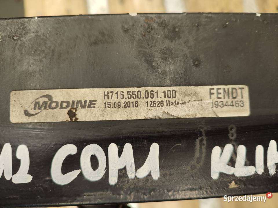 Chłodnica klimatyzacji H716550061100 Fendt 716 wielkopolskie Wilkowo sprzedam