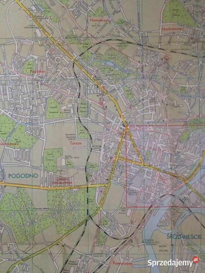 204 Plan Szczecina 1971 Szczecin sprzedam