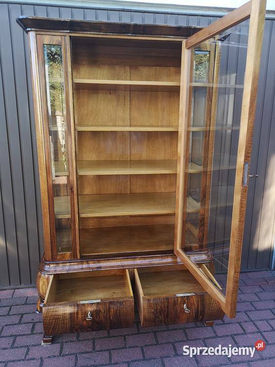 Witryna Serwantka ARTDECO Orzech Politura Stara Swarzędz