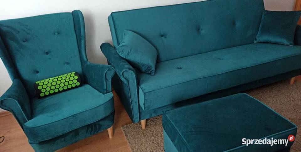 RATY komplet skandynawski wersalka sofa uszak fotel kanapa