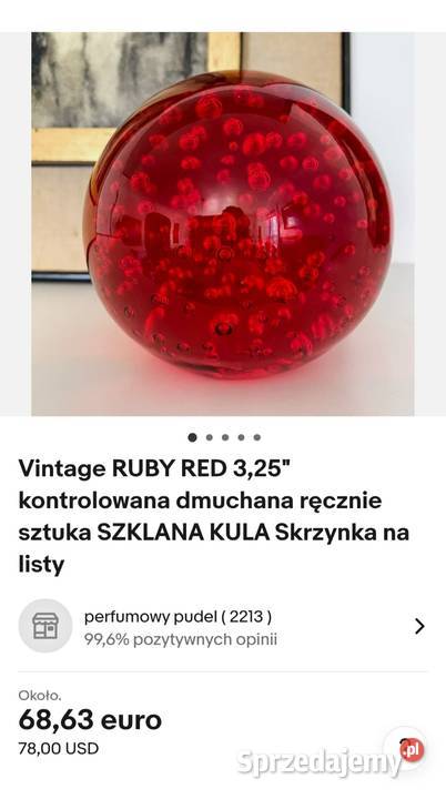 PIĘKNA SZKLANA KULA BULLICANTE
PRZYCISK DO łódzkie Pabianice