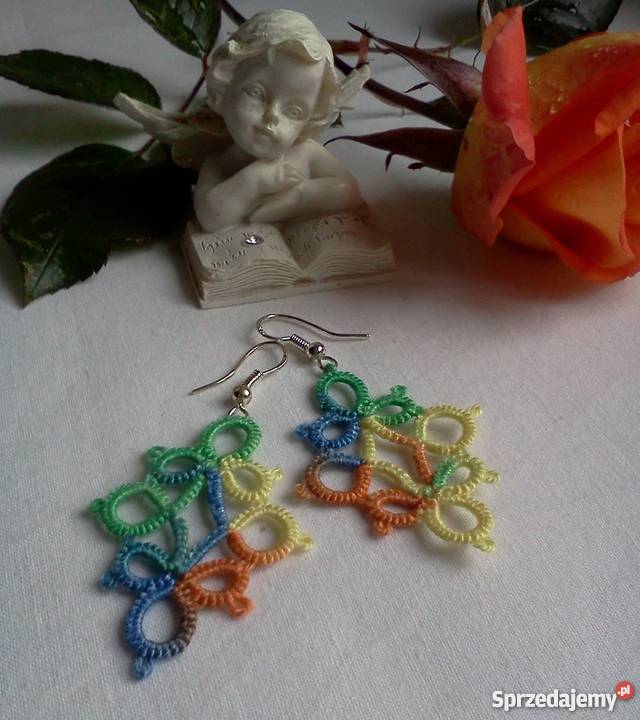 Kolczyki Frywolitkowe małopolskie