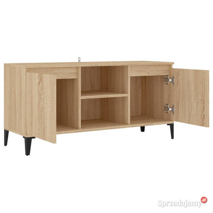 Szafka TV metalowe nóżki dąb sonoma 1035x35x50 mazowieckie Warszawa