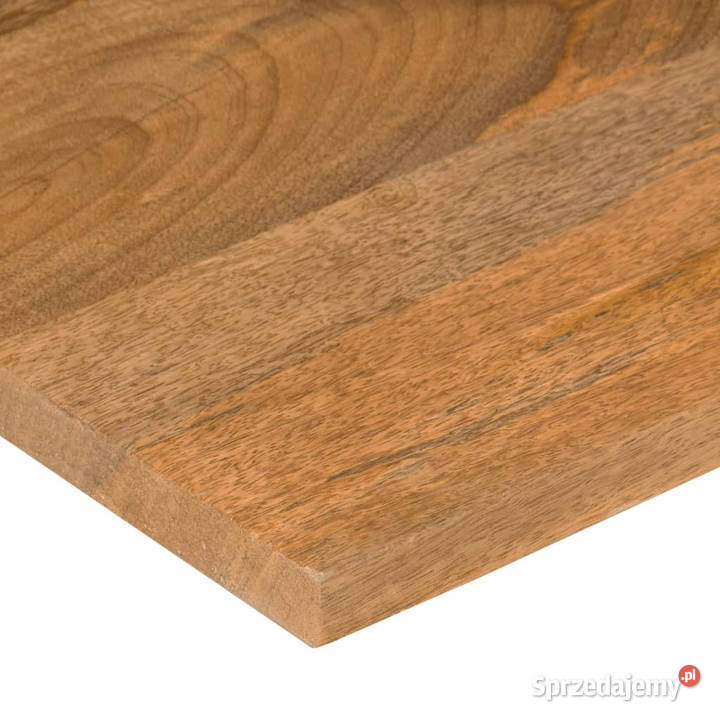 Blat biurka z wycięciem 120x50x25 surowe drewno Warszawa