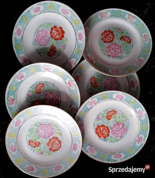 Chińskie talerzyki Piękna porcelana Zhongguo Zhi Sosnowiec sprzedam