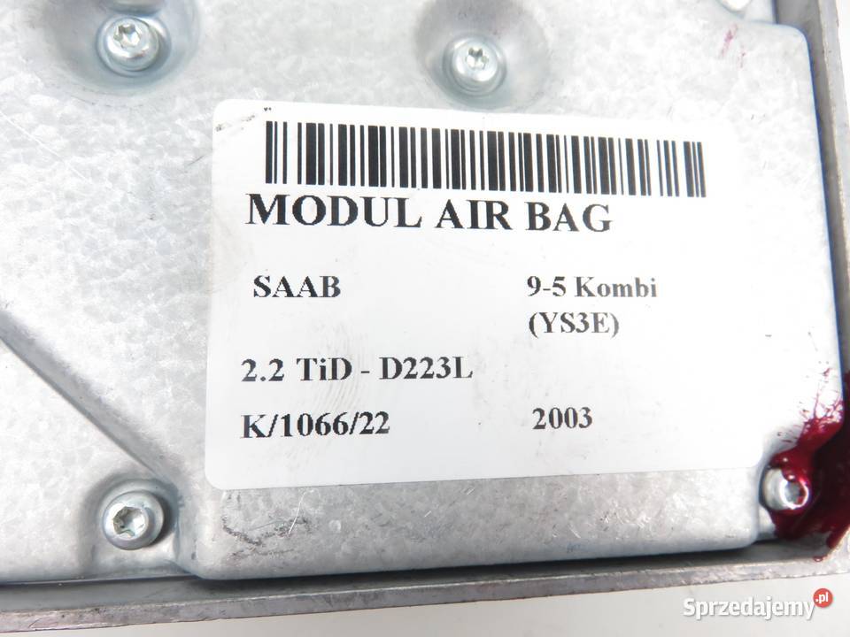 MODUŁ AIRBAG SAAB 95 YS3E 5266796