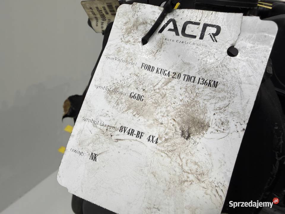 SILNIK Ford Kuga 20 TDCI 136 diesel 4x4 Rudka