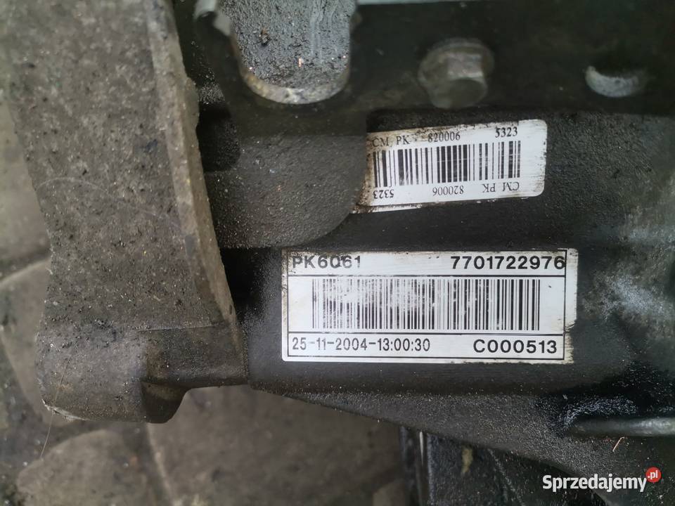 Skrzynia biegów PK6061 Manualna 6biegowa Renault Nowy Sącz sprzedam