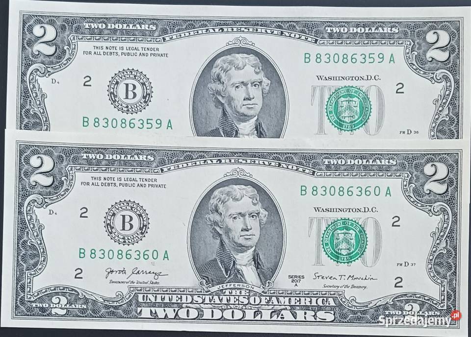 2 X 2 USAT Jefferson 2017 r men B Yorkseria A Numizmatyka