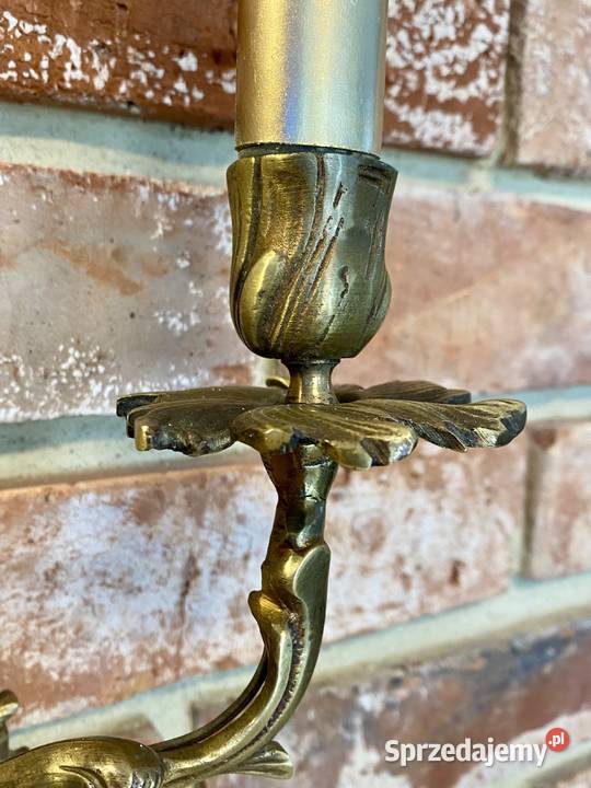 Francuski kinkiet mosiądz Antyk Warszawa sprzedam