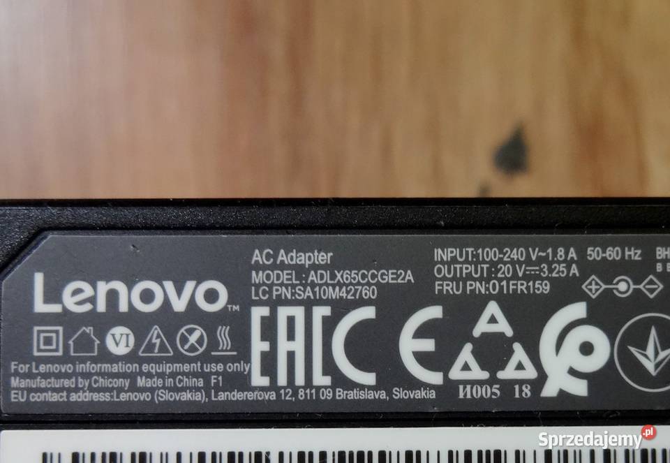 Zasilacz LENOVO ADLX65CCGE2A 20v 325A Szczecin