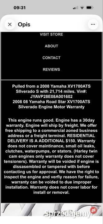 Silnik Yamaha Łódź