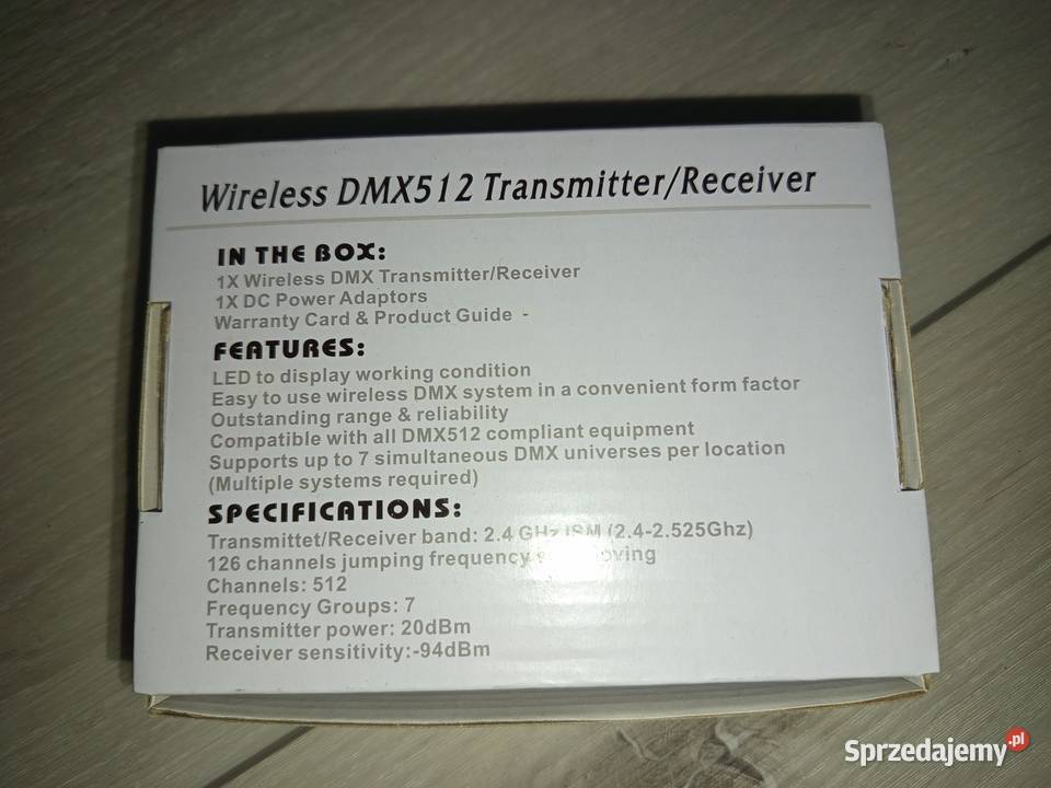 Transmiter DMX512 Kłodawa