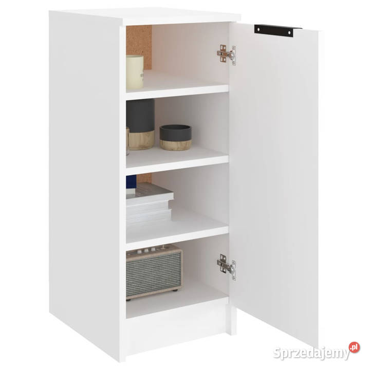 Szafka na buty biała 30x35x70 materiał