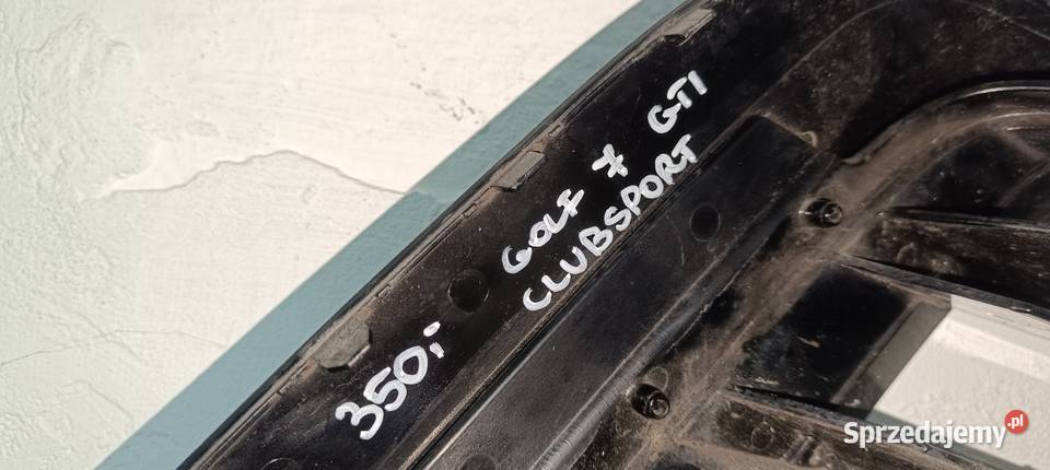 VW GOLF VII 7 GTI CLUBSPORT KRATKA ZDERZAKA LEWA osobowe Zderzaki Karoseria dolnośląskie