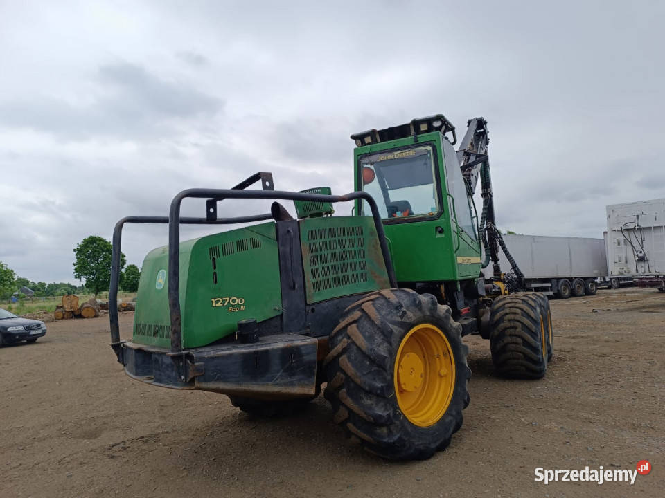 Harvester JOHN DEERE 1270 D 6x6 głowica 758 HD Leśnictwo lubuskie Buchałów