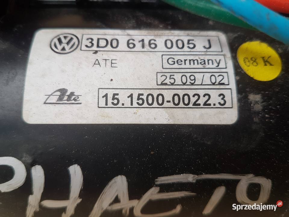 VW Phaeton pompa kompresor zawieszenia rurki Legnica