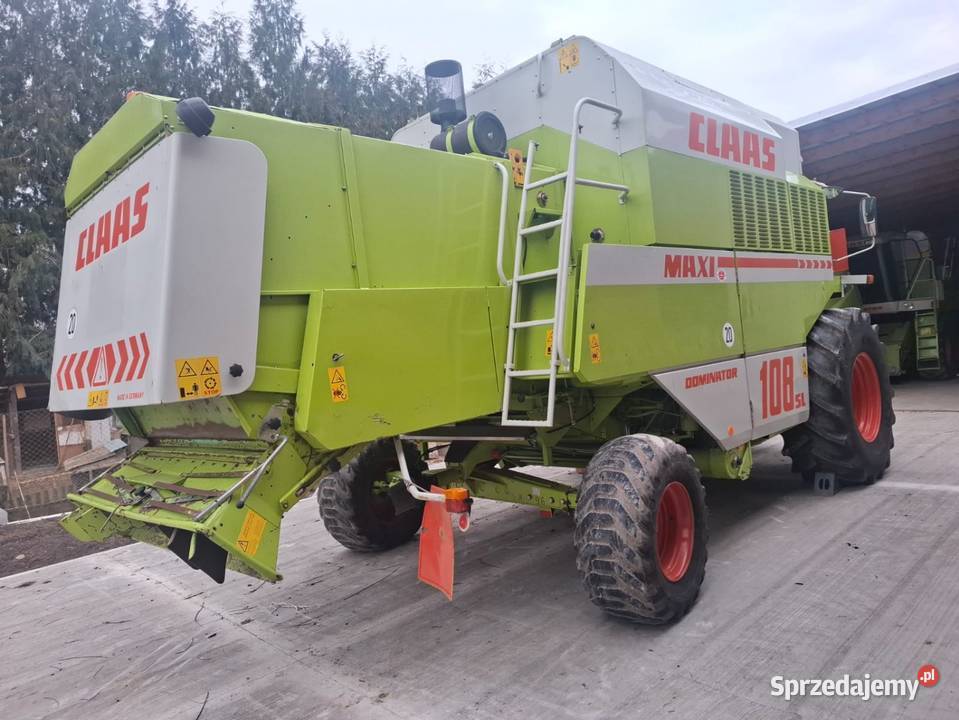 claas dominator 108 sl maxi heder 51m napęd Biała