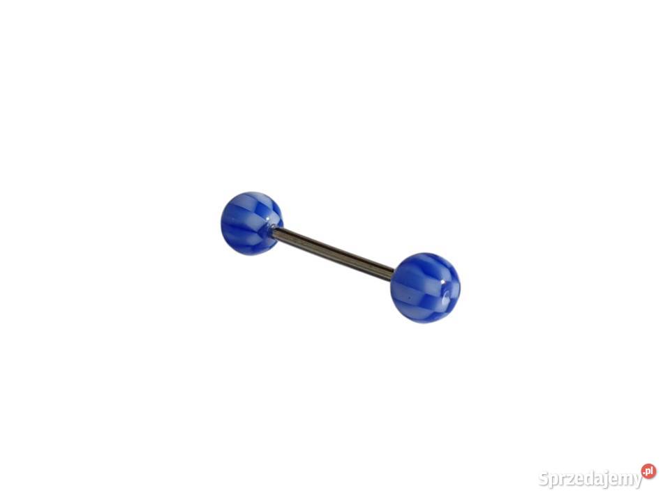 Kolczyk piercing sztanga kolorowe kulki pręt śląskie Cieszyn sprzedam