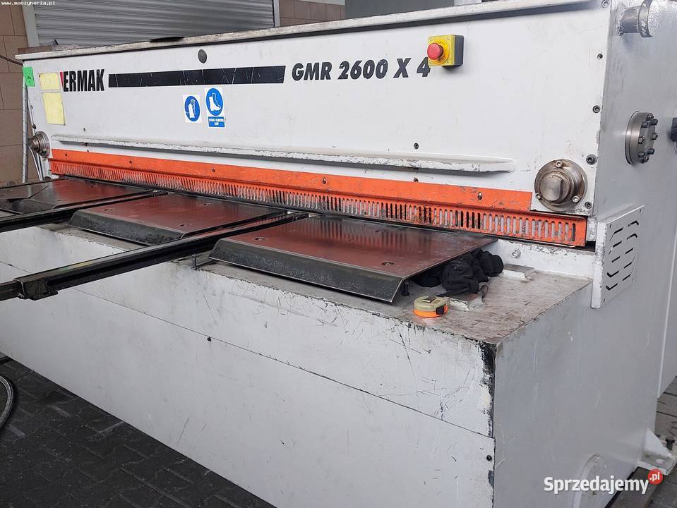 Nożyce gilotynowe ERMAK GMR 2600 X 4 Jelenia Góra