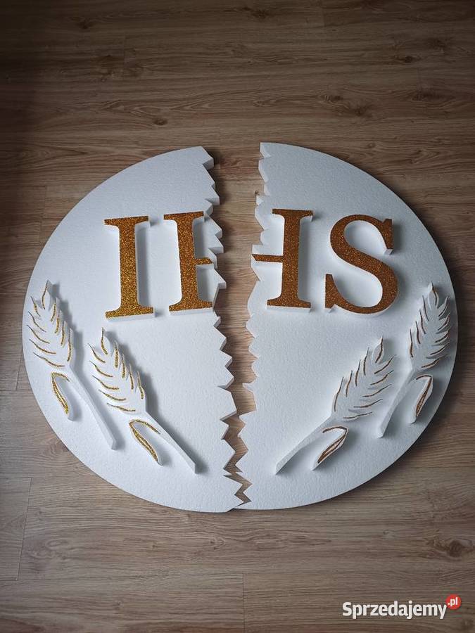 Hostia przełamana 95 kłosy dekoracja Pierwsza Dobrzyca