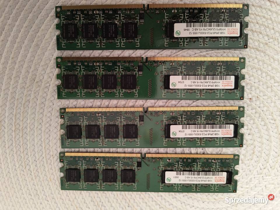 Sprzedam pamięci RAM 1GB DDR 2 Hynix