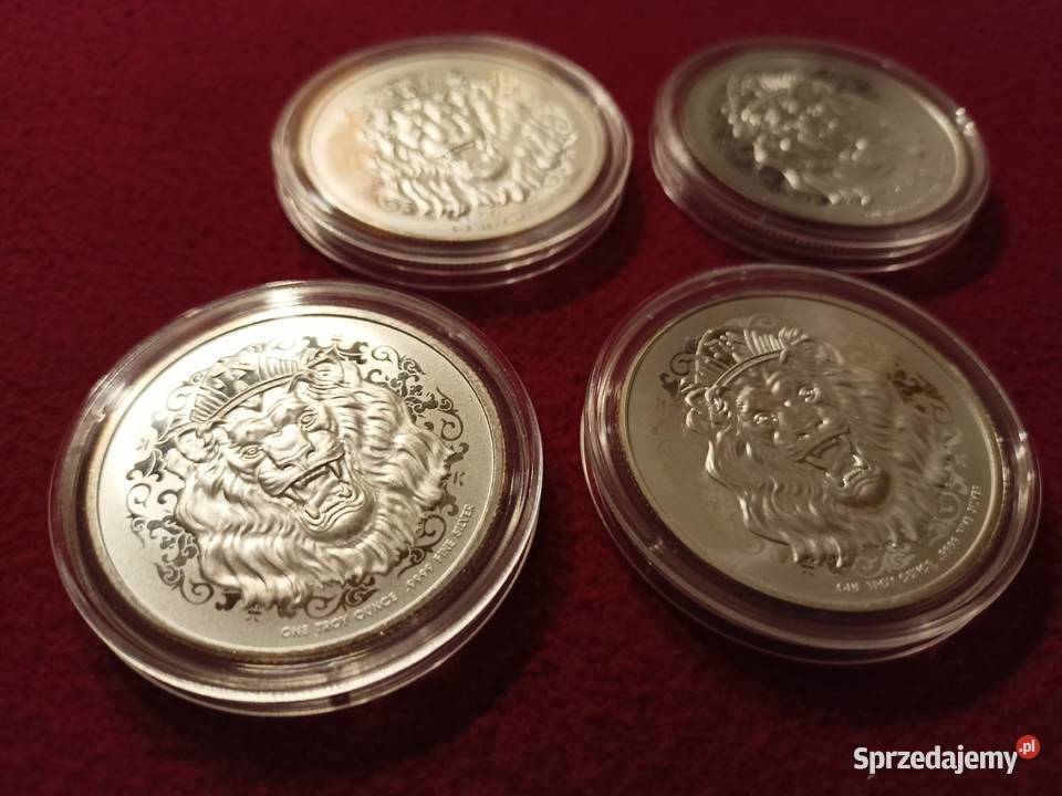 Srebrna moneta Roaring Lion 2021 podkarpackie Rzeszów