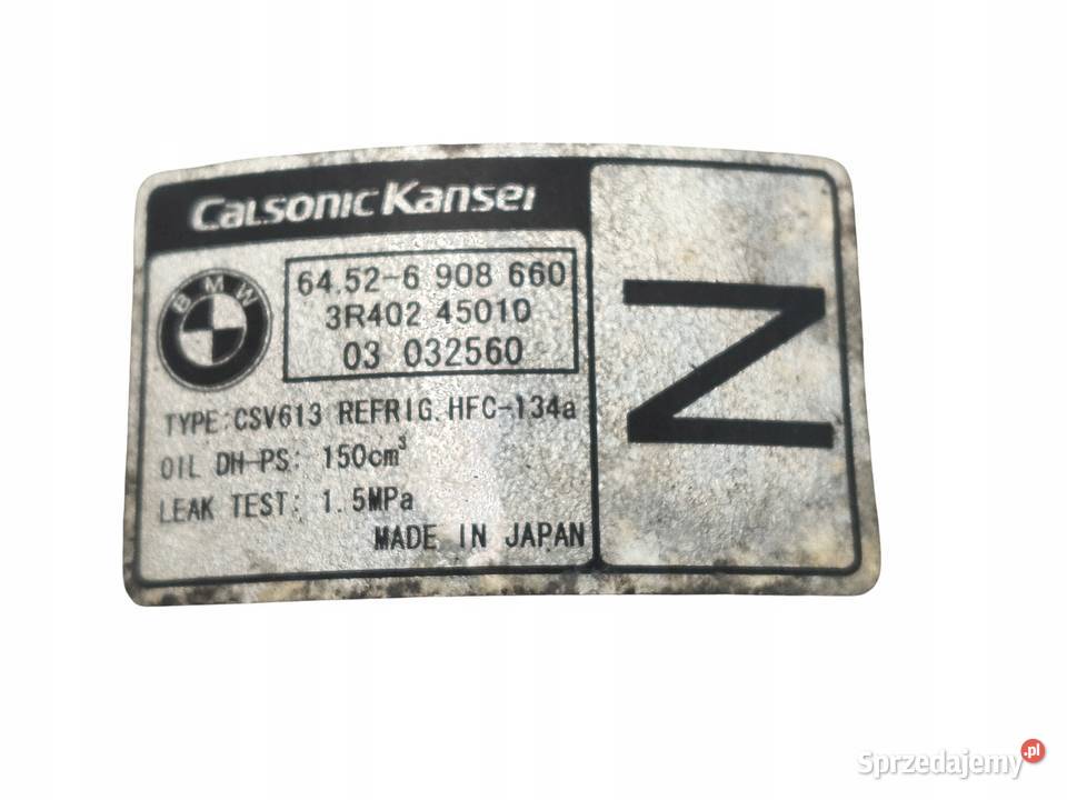 SPRĘŻARKA KLIMATYZACJI BMW E46 316i 318i 18 16V lubelskie Chełm