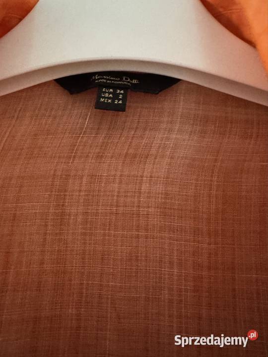 Koszula damska XS pomarańczowa Massimo Dutti len Częstochowa