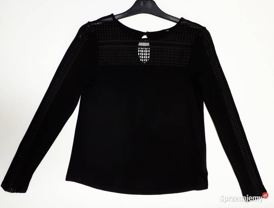 Bluzka H M Czarna Xs 34 S 36 Koronka Wyprzedaz Szafy Warszawa