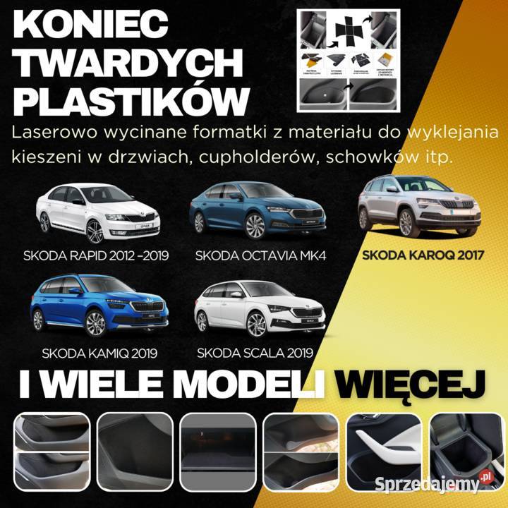 Wyklejenie kieszeni i schowków samochodowych Pod dolnośląskie Dzierżoniów